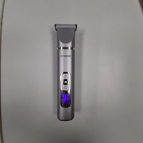 11PC ONEISALL DOG GROOMING KIT WITH LCD DISPLAY SHAVER - SILVER (MODEL: FC08) image 2