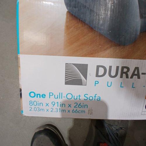 INTEX DURA-BEAM SERIES INFLATABLE PULL-OUT SOFA *NO PUMP* - 80" X 91" X 26" - 440LBS CAPACITY - GREY (MODEL: 66552EP) image 4