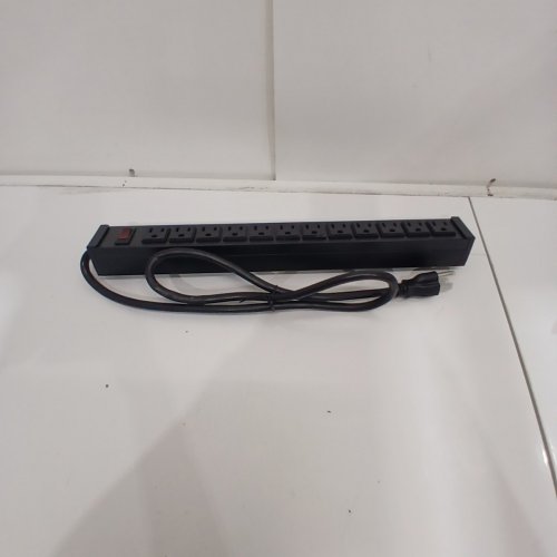 MOUNTABLE HEAVY DUTY 12-PORT POWER STRIP - 3FT CORD - 125V, 15A, 1875W MAX - BLACK (MODEL: 12ACSW-1) image 4