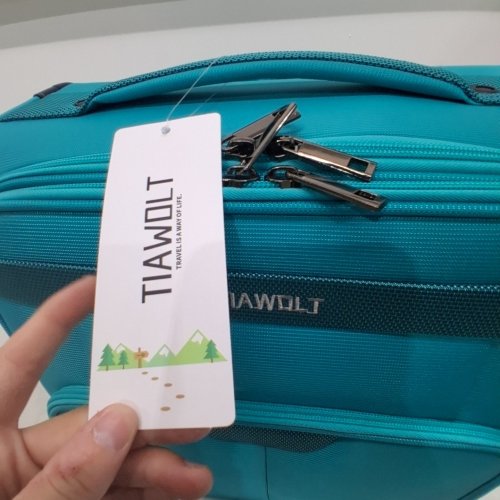 TIAWOLT UNDERSEAT CARRY ON LUGGAGE WITH WHEELS SOFT SIDE LIGHTWEIGHT BUSINESS TRAVEL 16" -TEAL image 3