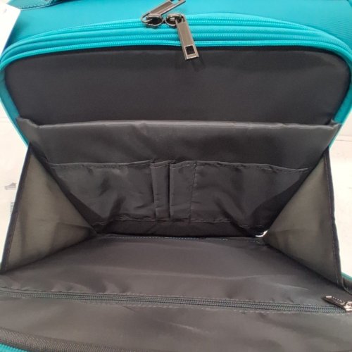 TIAWOLT UNDERSEAT CARRY ON LUGGAGE WITH WHEELS SOFT SIDE LIGHTWEIGHT BUSINESS TRAVEL 16" -TEAL image 4