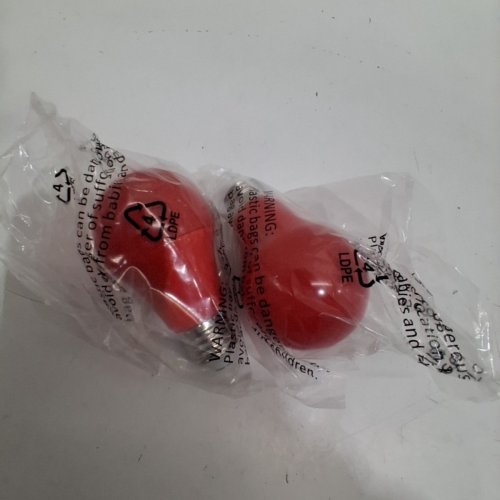 2 LAMPTOBE LED SLEEP LIGHT BULBS - A19 - E26 - 9W - RED image 2