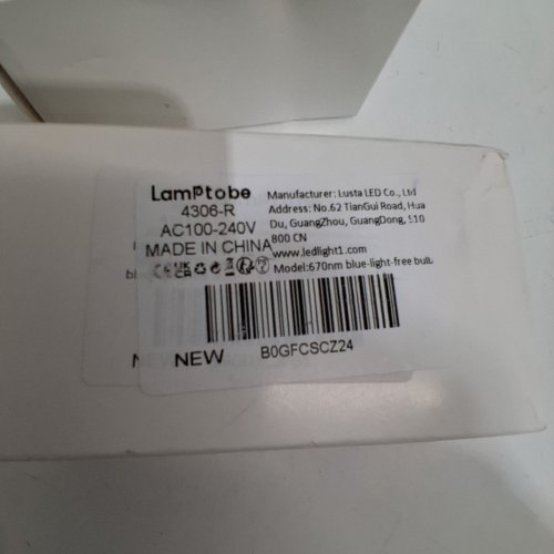 2 LAMPTOBE LED SLEEP LIGHT BULBS - A19 - E26 - 9W - RED image 3