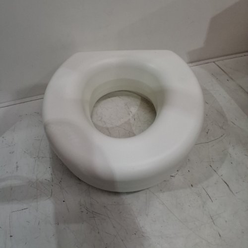 HEALTHSMART PORTABLE ELEVATED ROUND TOILET SEAT RISER - 5" RAISED - WHITE (MODEL: 522-1508-1901) image 2