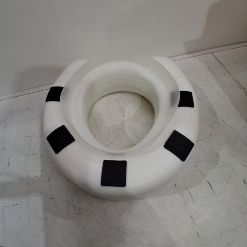 HEALTHSMART PORTABLE ELEVATED ROUND TOILET SEAT RISER - 5" RAISED - WHITE (MODEL: 522-1508-1901) image 3
