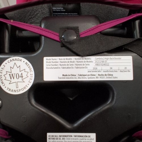DIONO CAMBRIA 2 XL DUAL LATCH CONNECTORS 2-IN-1 BELT POSITIONING BOOSTER SEAT HIGH BACK & BACKLESS BOOSTER - PINK (MODEL:31212-NA-01) image 2