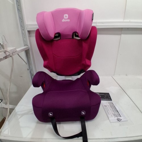 DIONO CAMBRIA 2 XL DUAL LATCH CONNECTORS 2-IN-1 BELT POSITIONING BOOSTER SEAT HIGH BACK & BACKLESS BOOSTER - PINK (MODEL:31212-NA-01) image 3