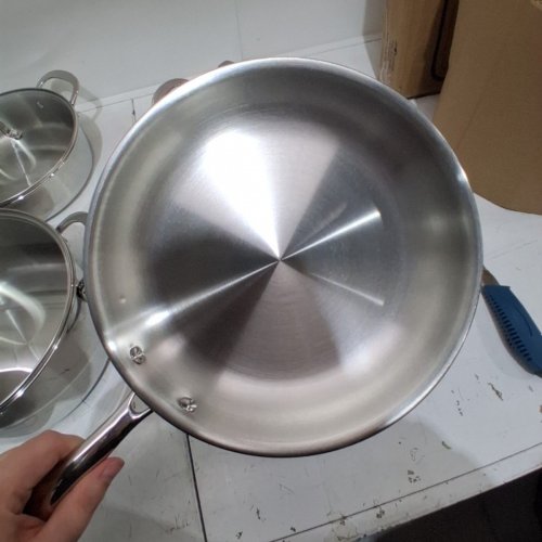 12PC LAGOSTINA FORTE STAINLESS STEEL POTS AND PAN SET - STAINLESS STEEL - (MODEL: L933619212) image 3