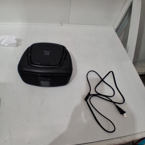 BORNE 4-IN-1 BLUETOOTH CD BOOMBOX WITH AM/FM RADIO - BLACK (MODEL: PRCD685B) image 4