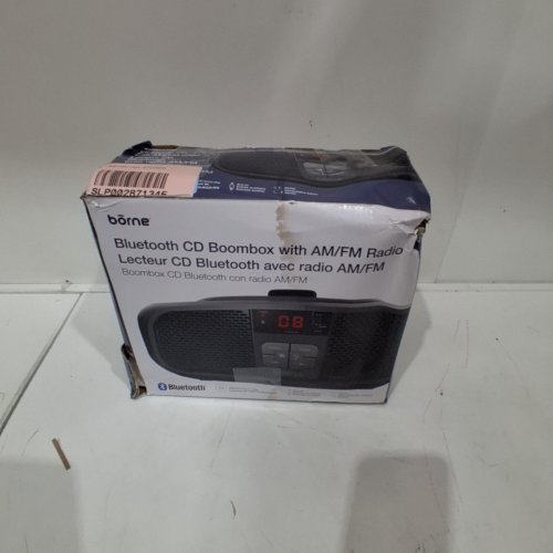 BORNE 4-IN-1 BLUETOOTH CD BOOMBOX WITH AM/FM RADIO - BLACK (MODEL: PRCD685B) image 5