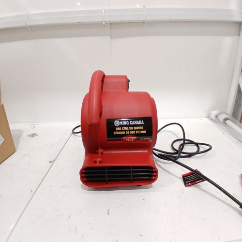 KING CANADA 3 SPEED HIGH VELOCITY AIR MOVER - 550CFM - 120V - RED - (MODEL:8500AM) image 3