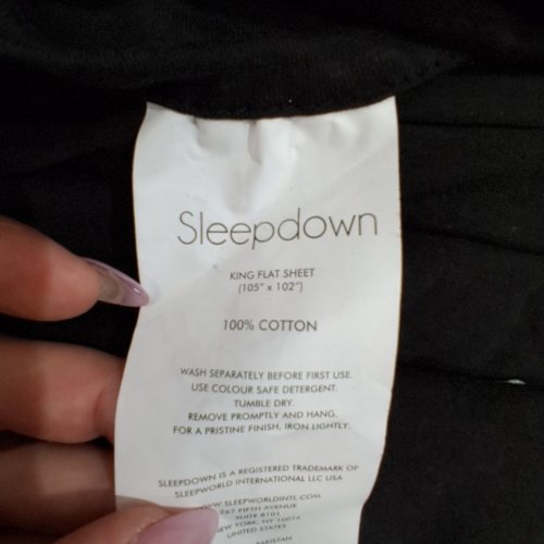 4PC SLEEPDOWN 100% COTTON JERSEY SHEET SET - KING - BLACK image 2