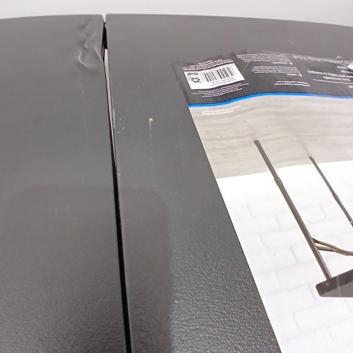MAINSTAYS 40" PLASTIC ADJUSTABLE HEIGHT FOLD-IN-HALF FOLDING TABLE (40" X 20") - BLACK image 4
