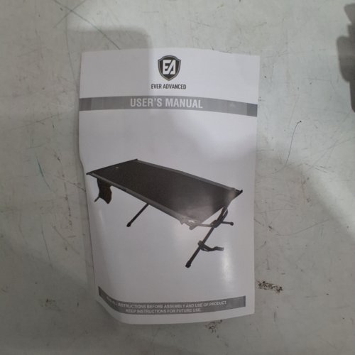 EVER ADVANCED EXTRA WIDE CAMPING COT FOR ADULTS WITH CARRY BAG SUPPORT TO 550 LBS - BLACK image 3