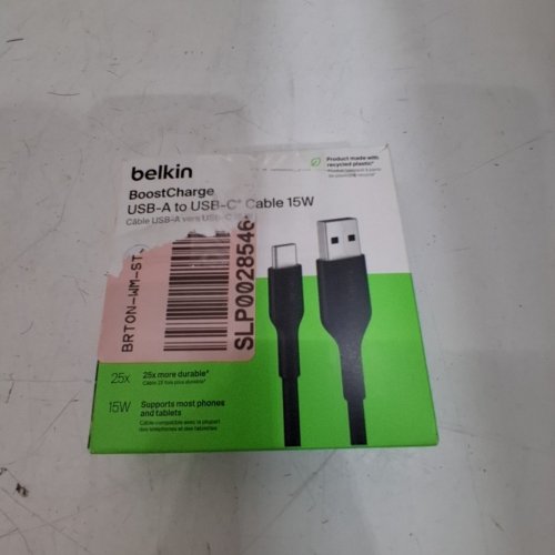 BELKIN USB-A TO USB-C CABLE - 3.3FT - BLACK image 3
