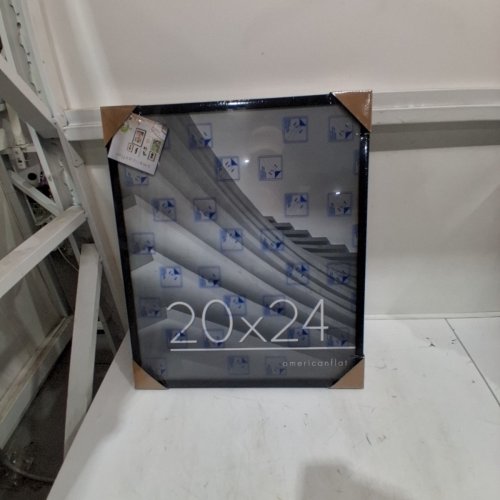 AMERICAN FLAT PICTURE FRAME - 20" X 24" - BLACK image 2