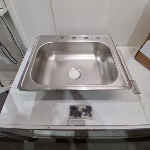 ELKAY DAYTON DROP IN KITCHEN SINK - 25" X 22" - STAINLESS STEEL (MODEL: D125214) image 2