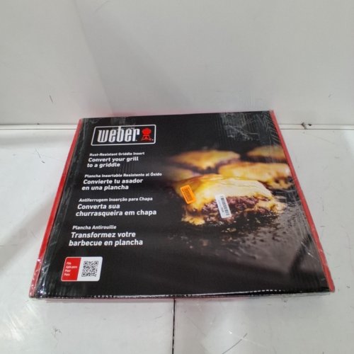 WEBER RUST-RESISTANT GRIDDLE INSERT - FITS 2016+ SPIRIT 3-BURNER GAS GRILLS - BLACK (MODEL:6787) image 4