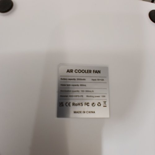 PERSONAL AIR COOLER FAN - BLUE / WHITE image 4