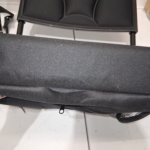 SPORTNEER STADIUM SEATS WITH BACKS & ADJUSTABLE HEIGHT & RECLINING POSITIONS WITH PADDED CUSHION FOR SPORTS EVENTS OUTDOOR CAMPING - 15.7" X 13.2" - BLACK (MODEL: KTY-03) image 3