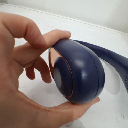 KIDEE PORTABLE RECHARGEABLE NECK FAN WITH LED DISPLAY - NAVY image 4
