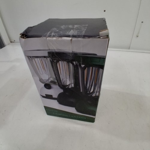 MESQOOL SOLAR HAND CRANK CAMPING LANTERN - ADJUSTABLE BRIGHTNESS, 6000MAH, PHONE CHARGER - DARK GREEN (MODEL: CL7000) image 5