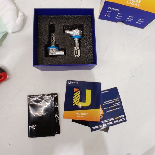 2PK URSPRUNG Q12 SERIES REPLACEMNET FOG LIGHT BULBS - SILVER/BLUE (MODEL: H11) image 3