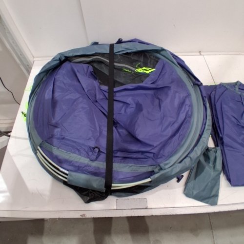 RIVENLO AUTOMATIC SETUP WATERPROOF DOUBLE-LAYER POP UP TENT WITH CARRY BAG - 5-6 PERSON - BLUE / GREY image 2