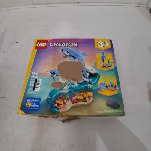 542PC LEGO CREATOR 3-IN-1 SEA ANIMALS BEAUTIFUL DOLPHINS BUILDING SET (MODEL: 31385) image 2