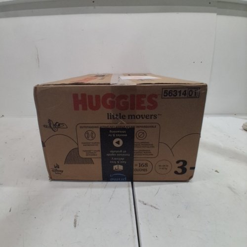 168PK HUGGIES LITTLE MOVERS HUGGFIT DISPOSABLE BABY DIAPERS - SIZE 3 - MICKEY MOUSE image 3