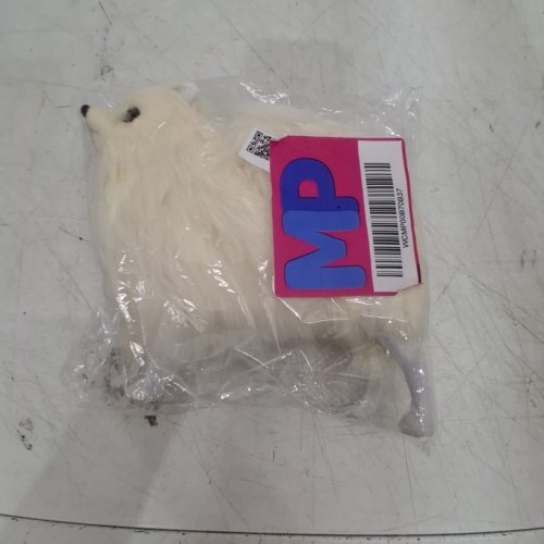 FAUX POMERANIAIN REALISTIC DOG MODEL - 10" - WHITE image 6