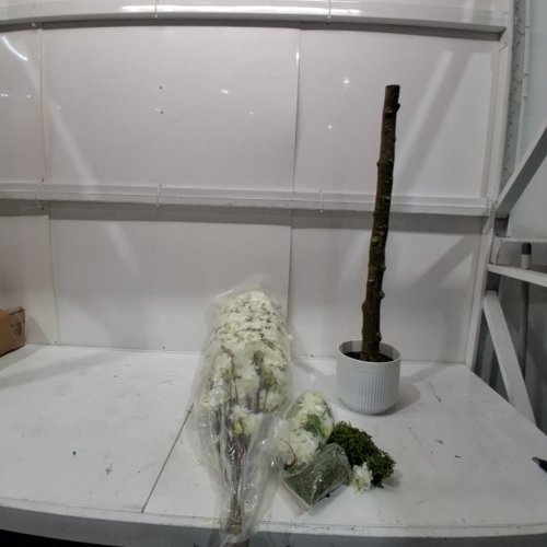 ARTIFICIAL CHERRY BLOSSOM TREE - 6FT - WHITE image 2