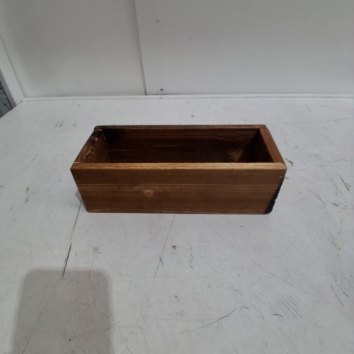 WOODEN GARDEN PLANTER BOX - 9'' X 3.7'' image 2