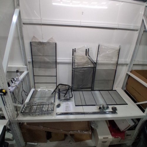HOME IT SPORTS EQUIPMENT ORGANIZER RACK - 36" X 46" X 16.5" - BLACK (ITEM: 4444) image 3