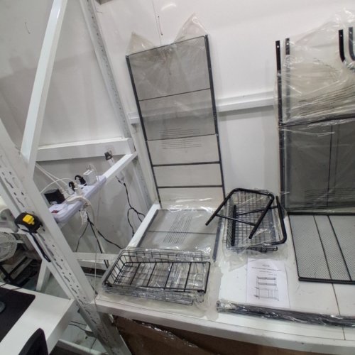 HOME IT SPORTS EQUIPMENT ORGANIZER RACK - 36" X 46" X 16.5" - BLACK (ITEM: 4444) image 5