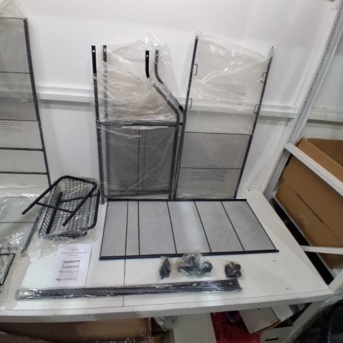 HOME IT SPORTS EQUIPMENT ORGANIZER RACK - 36" X 46" X 16.5" - BLACK (ITEM: 4444) image 6