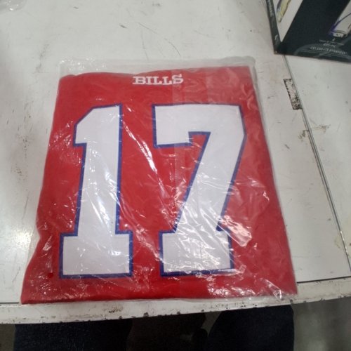 MEN'S NFL BUFFALO BILLS #17 JOSH ALLEN JERSEY - LARGE - RED image 4
