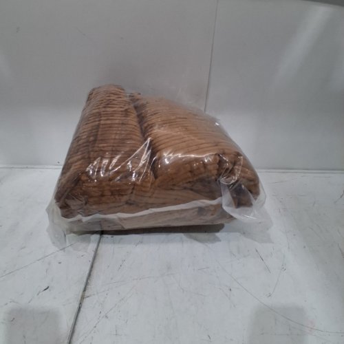 RIBBED PLUSH BLANKET - 94" X 94" - BROWN image 4