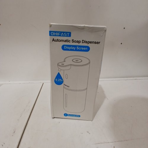OHIFAST AUTOMATIC SOAP DISPENSER - 380 ML, 5 V, 1.5W, 4.25" X 2.95" X 7.68" - WHITE (MODEL: P18) image 3