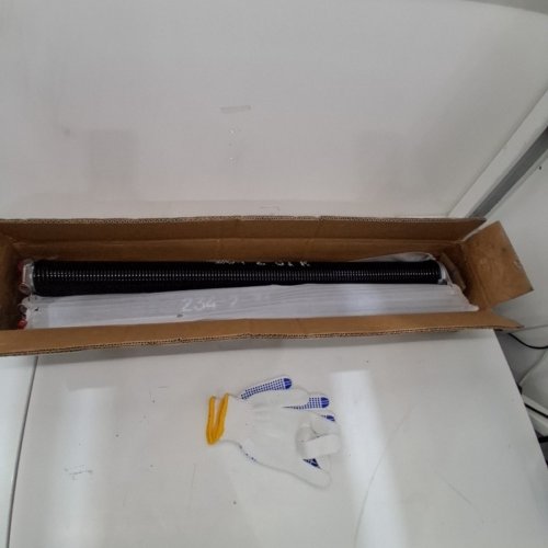 2PC GARAGE DOOR TORSION SPRINGS, ELECTROPHORESIS BLACK COATED FOR REPLACEMENT, PLUS NON-SLIP WINDING BARS, GLOVES AND MOUNTING WRENCH - 0.234" X 2" X 31" - BLACK (MODEL: 234-2-31) image 2