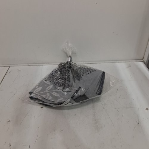 2PK FLORAL LANDURY DRY MATS -23" X 23"- GRAY AND WHITE image 5