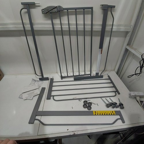 REGALO EASY STEP 49" EXTRA WIDE BABY GATE - 30"X49" - PLATINUM (MODEL: 1164 EP DS) image 2