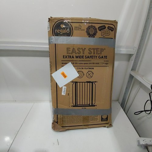 REGALO EASY STEP 49" EXTRA WIDE BABY GATE - 30"X49" - PLATINUM (MODEL: 1164 EP DS) image 3