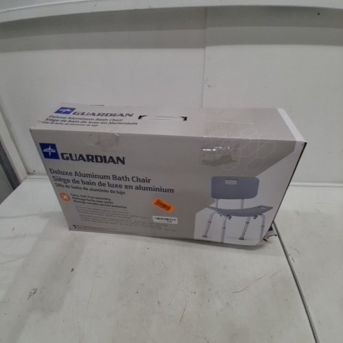 MEDLINE GUARDIAN DELUXE ALUMINUM BATH CHAIR - 400LBS CAP - GREY (MODEL: G2-101KRX1) image 3