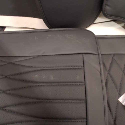 WELLDO FULL SET CAR SEAT COVERS - UNIVERSAL FIT - BLACK image 3