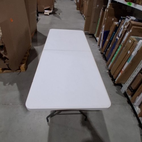 PAYLESSHERE PORTABLE FOLDABLE PICNIC TABLE - 6FT - WHITE (MODEL: FT-L706-WHITE) image 2
