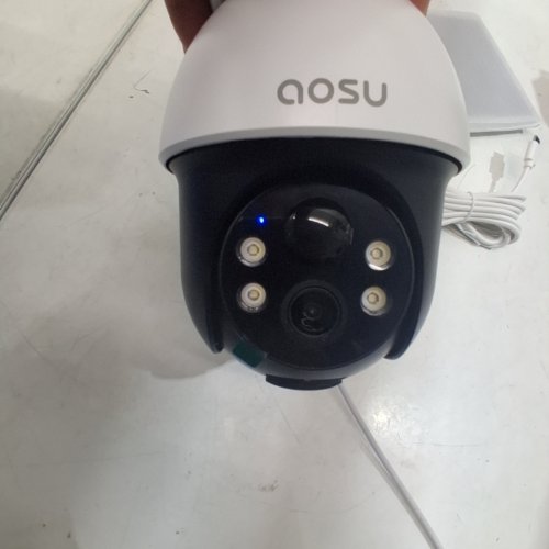 AOSU SOLAR WIRELESS OUTDOOR SECURITY CAMERA WORKS WITH ALEXA - 3K QUALITY - WHITE - (MODEL: SOLARCAM D1 SE) image 3