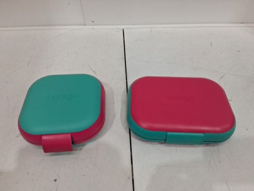 2pk bentgo chill lunch box and mini box containers with ice packs - Green/Pink (model: 1997883) image 3