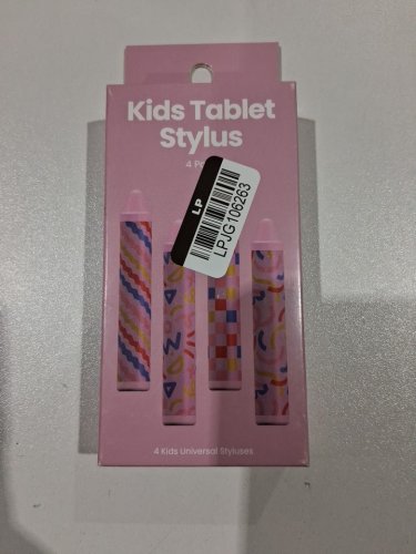 4pk Kids' GEMS Tablet Stylus - 3.5"h x 0.56"w - works with most tablets and smartphones - Pink - (model: 080-17-4400) image 2