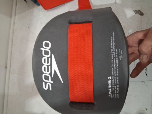 Speedo Unisex Swim Aqua Fitness Jogbelt floater - 25"- 56" waist- Small/Medium - grey/red image 3